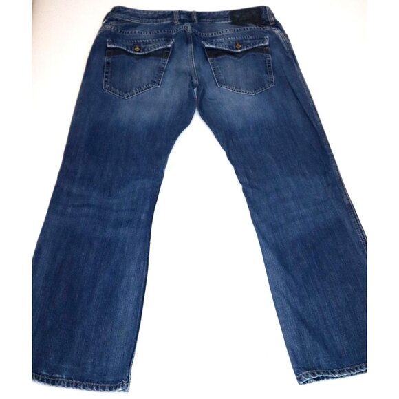 Diesel Ruky Mens Jeans W36 L30 Relaxed Fit Y2K Streetwear Wide Leg - Picture 2 of 12